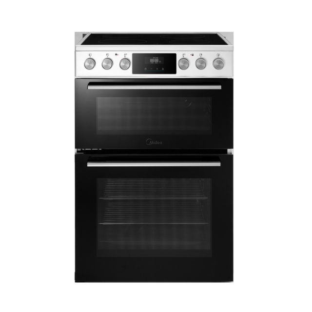 Midea MFO24EME4R118-WH 60cm Double Oven Cooker White