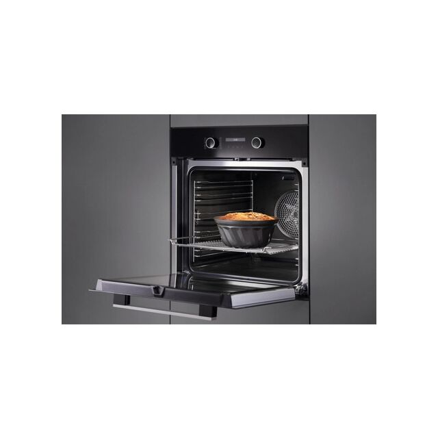 Miele H 2465 BP 59.5cm Built In Electric Single Oven - Black & Stainless Steel