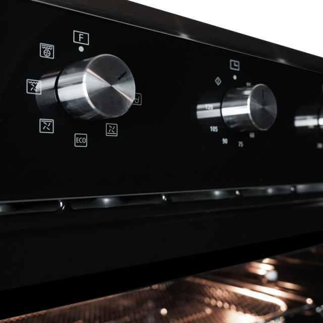 Montpellier MAFSO60SS 60 ltr Single Built in AirFry Oven- Minute Minder- Stainless Steel