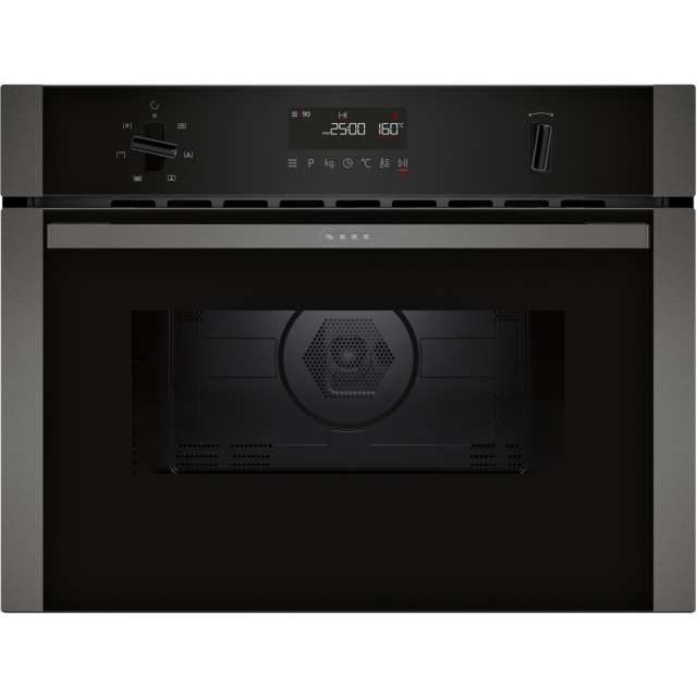Neff 44L Built-In Microwave Oven in Graphite Grey with Hotair Technology
