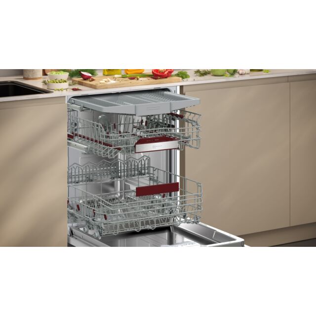 Neff S195HCX02G N 50, Fully-Integrated Dishwasher, 60 Cm, Variable Hinge