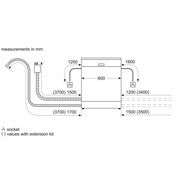 Neff S195HCX02G N 50, Fully-Integrated Dishwasher, 60 Cm, Variable Hinge