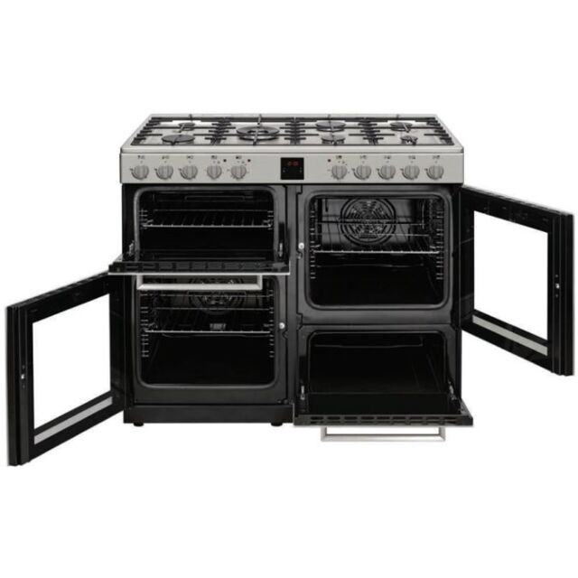 Nordmende CSG100IX 100cm Twin Cavity Gas Range Cooker Stainless Steel