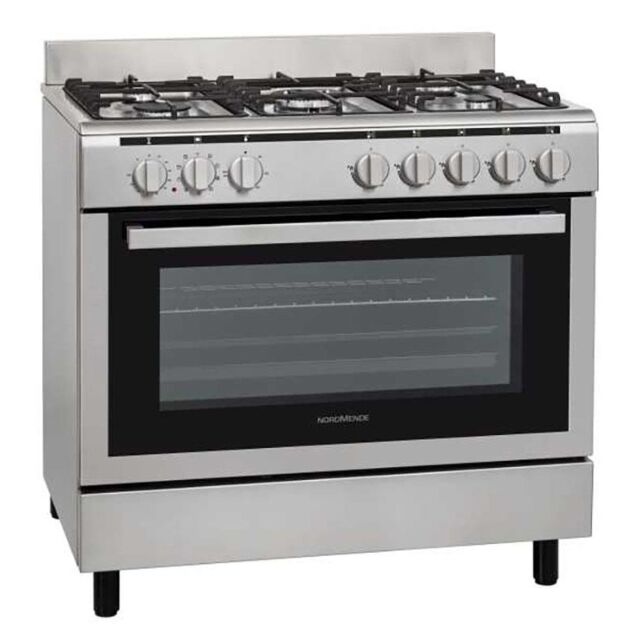Nordmende CSG92IX 90cm Dual Fuel Range 105 Litre Cooker Stainless Steel (LPG Jets Included) 