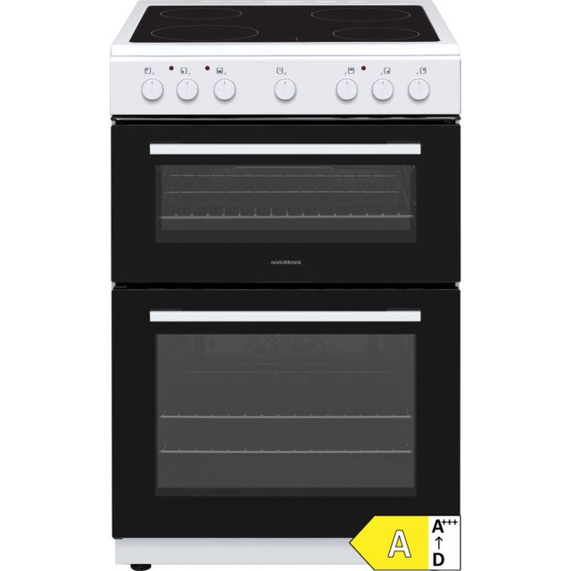 Nordmende CTEC62WH 60cm Electric Twin 35/58 Litre Cavity Cooker with Ceramic Hob White