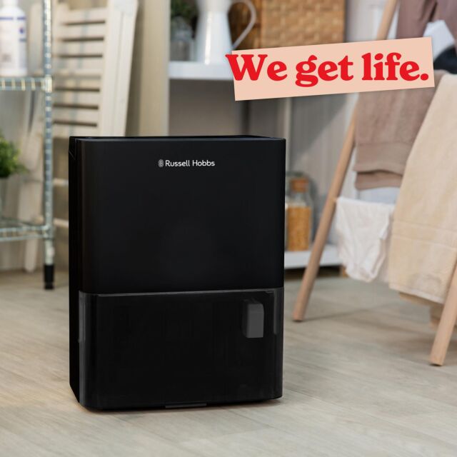 Russell Hobbs RHDH1001B 10L Dehumidifier - Black