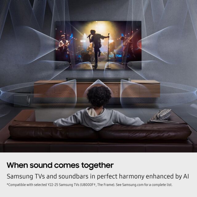 Samsung HW-Q930F/XU 9.1.4ch Q-Series Soundbar with Subwoofer & Rear Speakers - Titan Black
