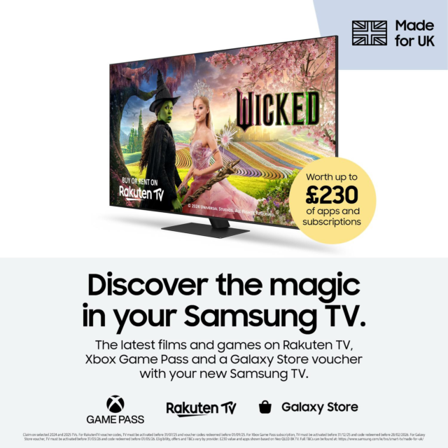 Samsung QE65Q7F2AUXXU 65inch 4K QLED AI Smart TV