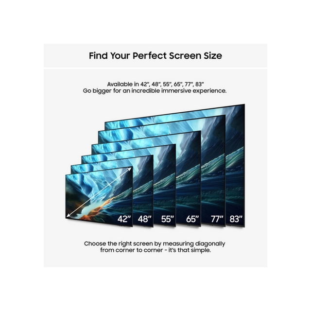 Samsung QE65S90HAEXXU 65inch OLED Glare Free Vision AI Smart TV