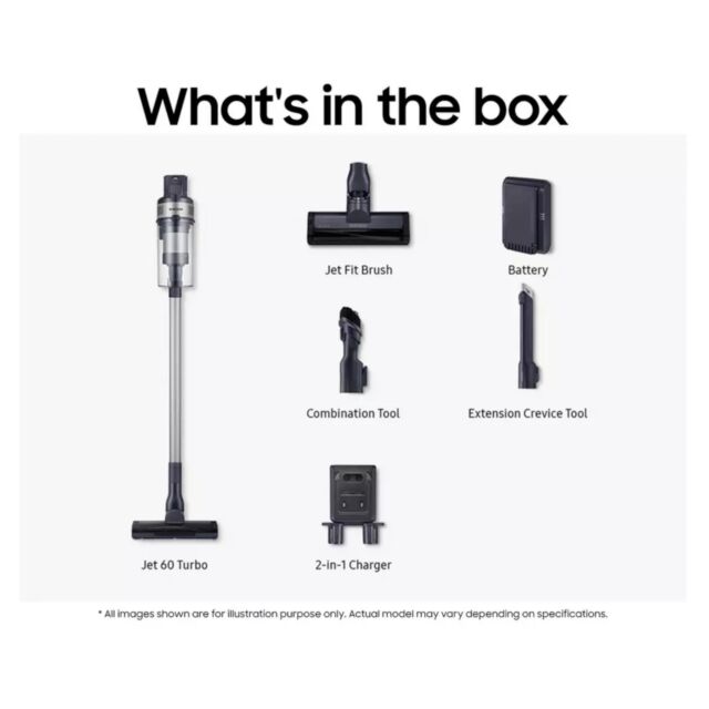 Samsung VS15A6031R4 Stick Vacuum Cleaner 40 Minute Run Time