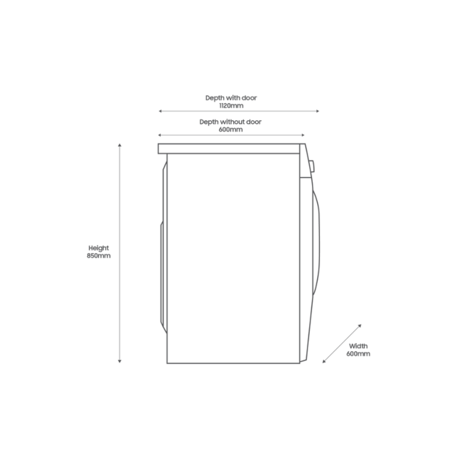 Samsung WD80TA046BE/EU 8kg/5kg 1400 Spin Washer Dryer - White