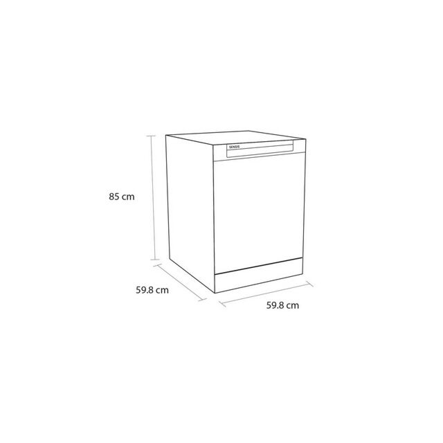 sensis DWF0214FSDWA Dishwasher - White - 14 Place Settings