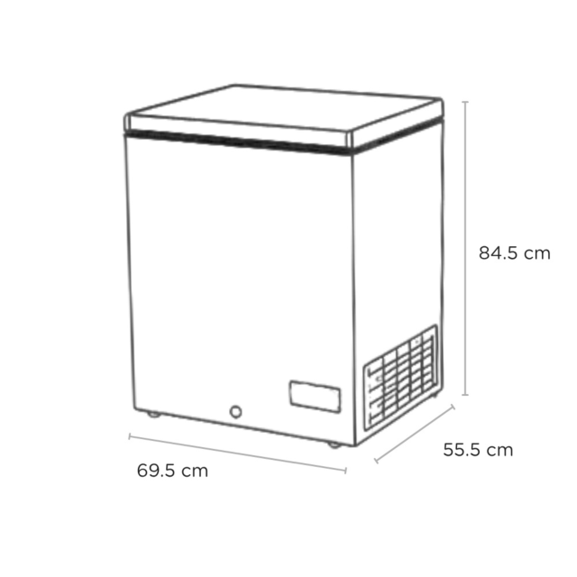 Sensis RFCHT01F137EW 137L Chest Freezer White