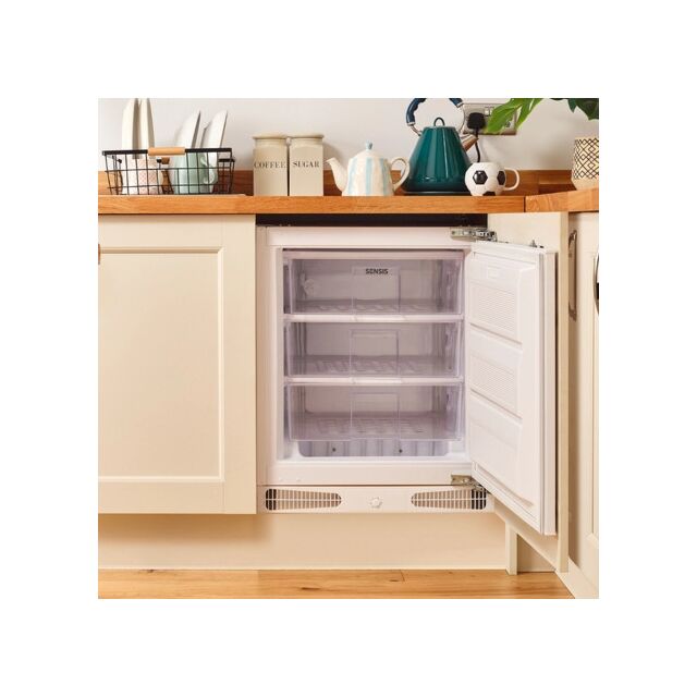 sensis RFUCBI01Z54EW 59.5cm Integrated Static Undercounter Freezer - White