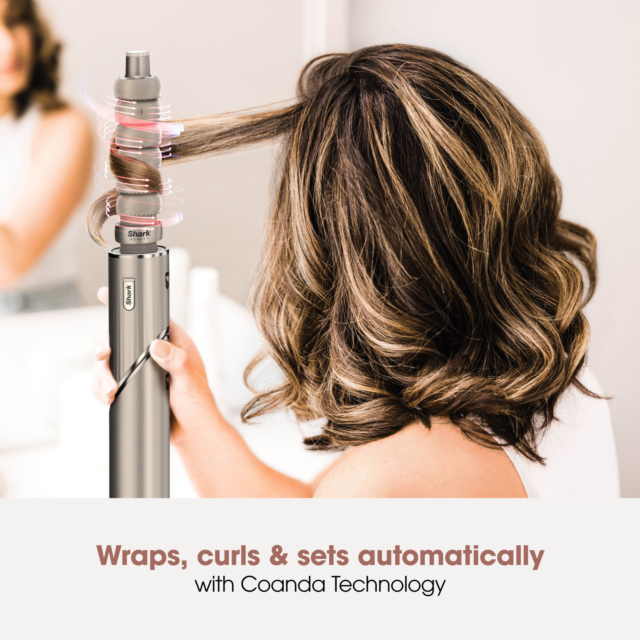 Shark HD426SLUK FlexStyle Air Styler & Hair Dryer for Straight & Wavy Hair - 3 Attachments - Stone