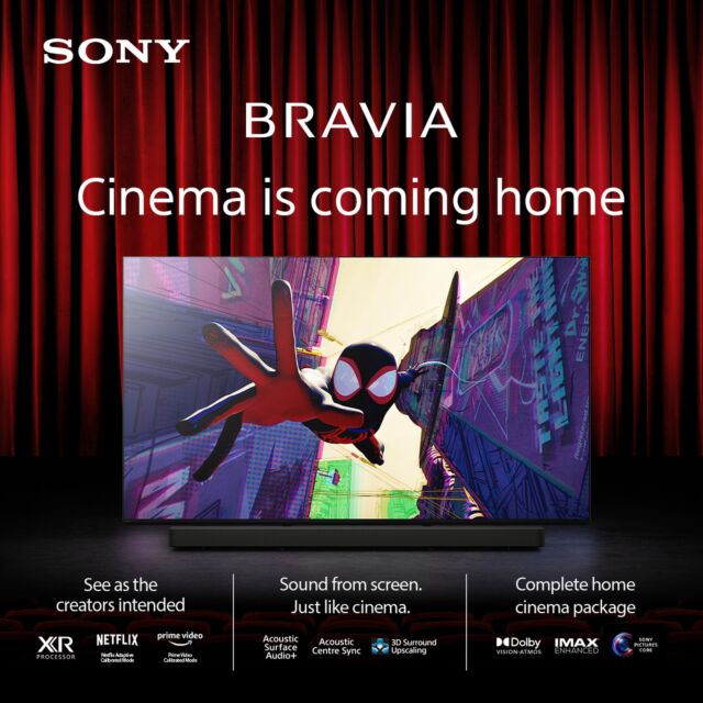 Sony K65XR90PU 65inch BRAVIA 9 QLED 4K TV - Black