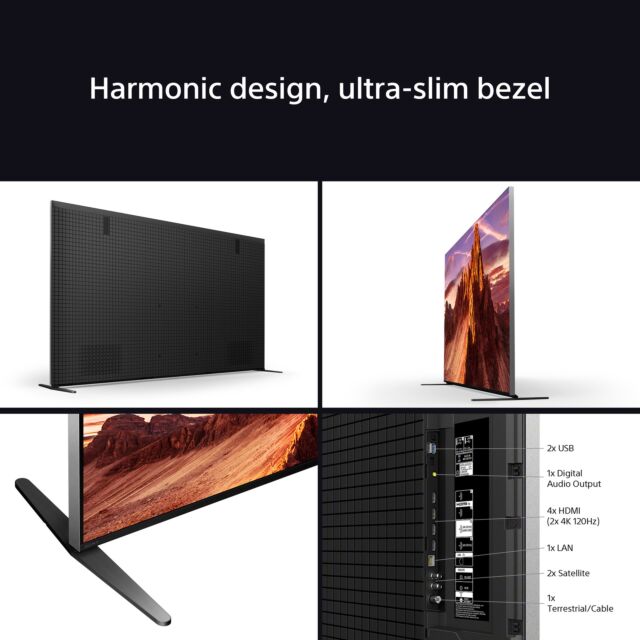 Sony K65XR90PU 65inch BRAVIA 9 QLED 4K TV - Black