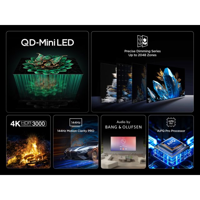 TCL 115C7K-UK 115inch 4K QD-Mini LED UHD Smart Google TV