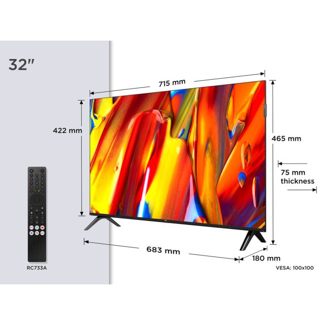 TCL 32V5C-UK 32inch FHD TV Google Smart TV