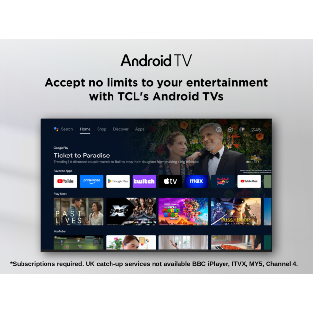 TCL 40V5C-UK 40inch FHD TV Google Smart TV