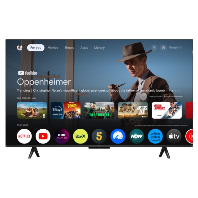TCL 43P7K-UK 43inch 4K QLED Direct LED HDR Google TV