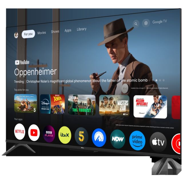 TCL 43V6C-UK 43inch 4K Direct LED HDR Google TV