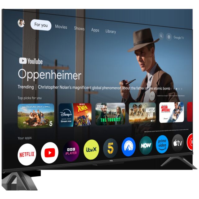 TCL 43V6C-UK 43inch 4K Direct LED HDR Google TV