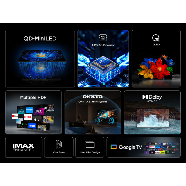 TCL 50C6KS-UK 50inch 4K Ultra HD QD-Mini LED TV