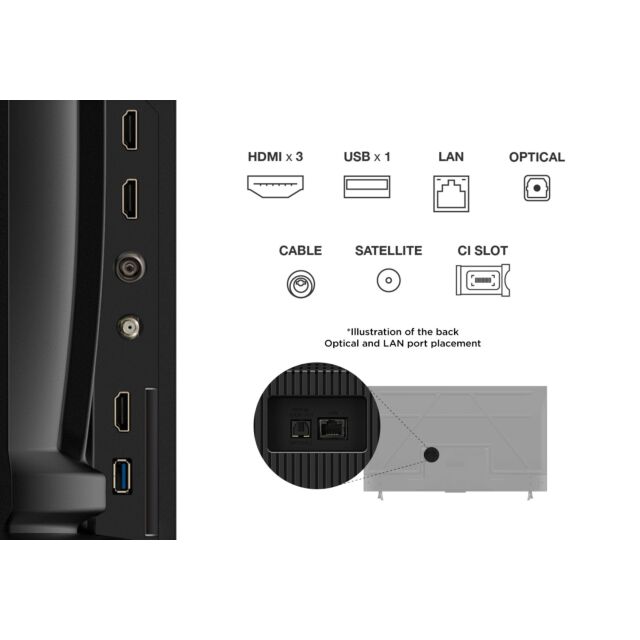 TCL 55V6C-UK 55inch 4K Direct LED HDR Google TV