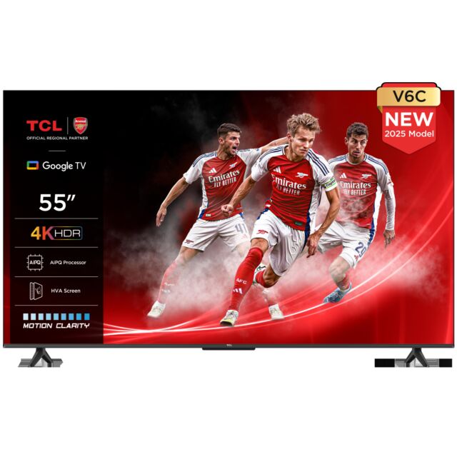 TCL 55V6C-UK 55inch 4K Direct LED HDR Google TV