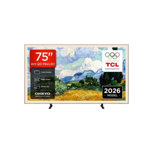 TCL 75A400 PRO-UK 75inch 4K Ultra HD QD-MINI LED AI Art TV