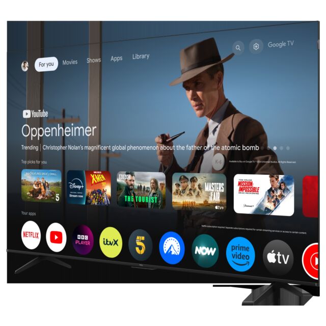 TCL 75P7K-UK 75inch 4K QLED Direct LED HDR Google TV
