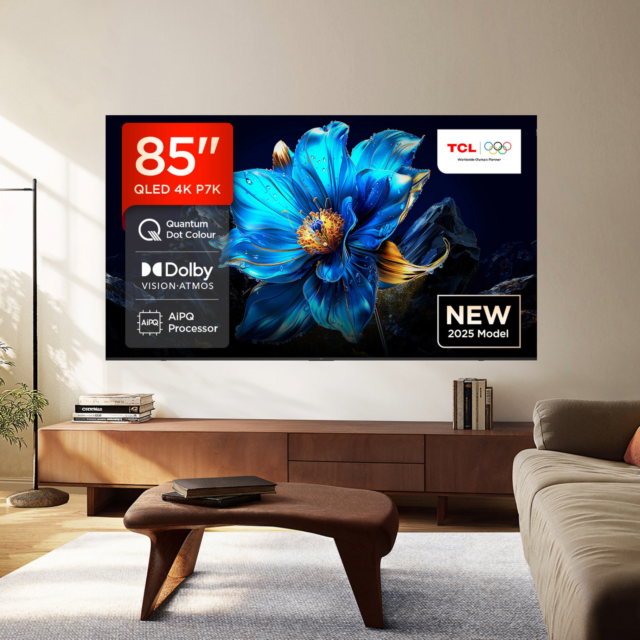 TCL 85P7K-UK 85inch QLED Direct LED HDR Google TV