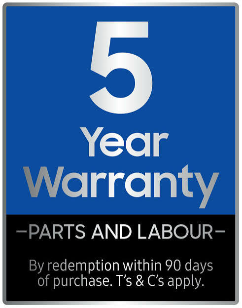 Samsung 5 year warranty